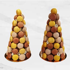 Macarons chocolates de Natal e Pirâmide Macarons