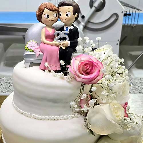 Bolo de aniversario de casamento